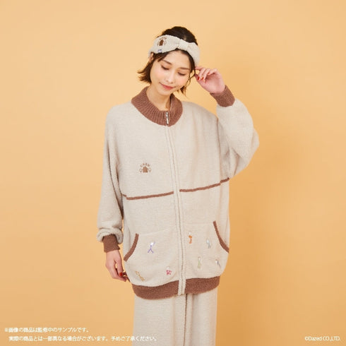『カリスマ』ジップアップカーディガン (ユニセックス) BEG